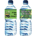 Custom St. Patrick's Day water bottle lables